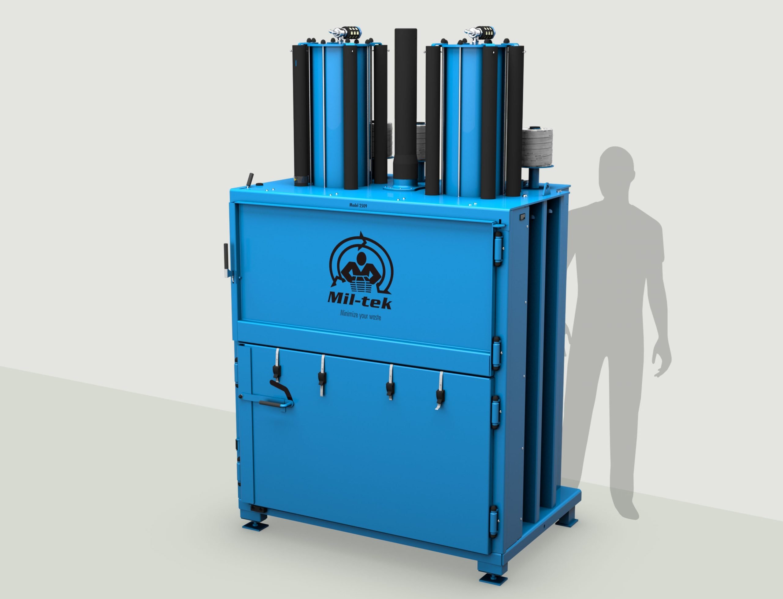 Presse à balles pour plastique et carton