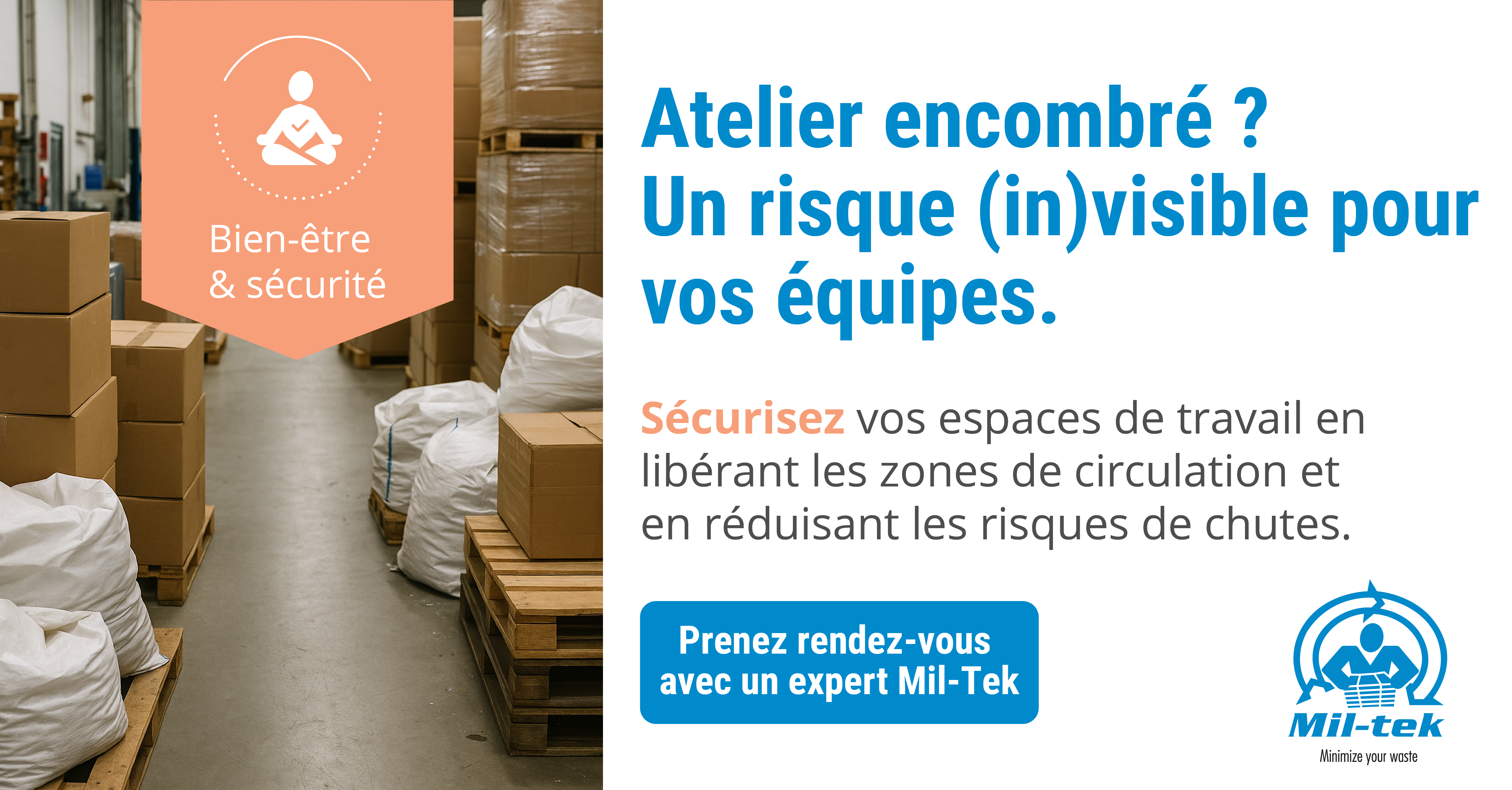 Atelier encombré : un risque invisible pour vos équipes