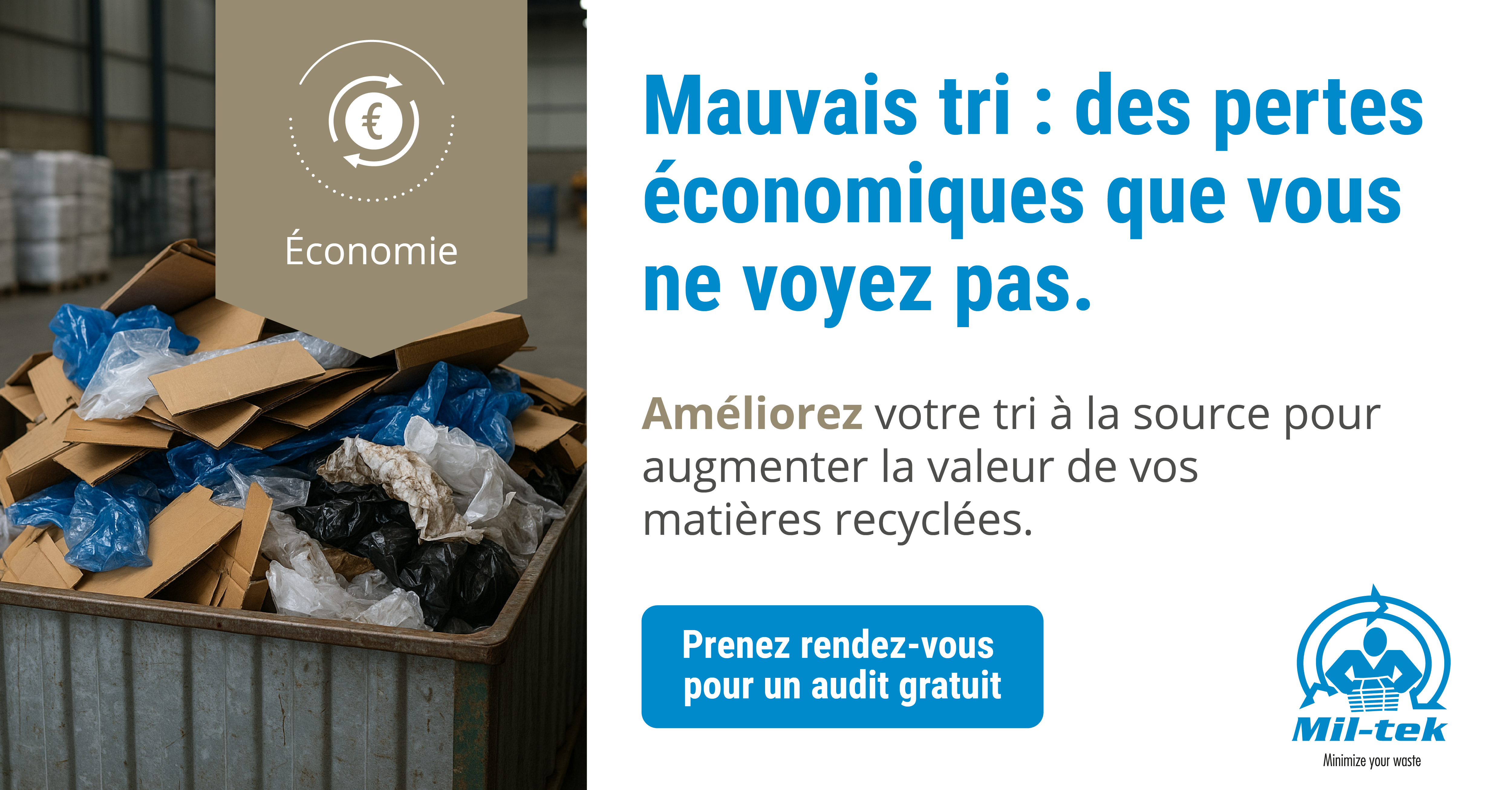 Mauvais tri : des pertes économiques que vous ne voyez pas