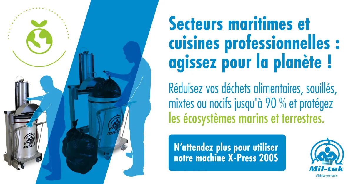 Gestion des déchets : solution maritime & cuisine avec la X-Press 200S