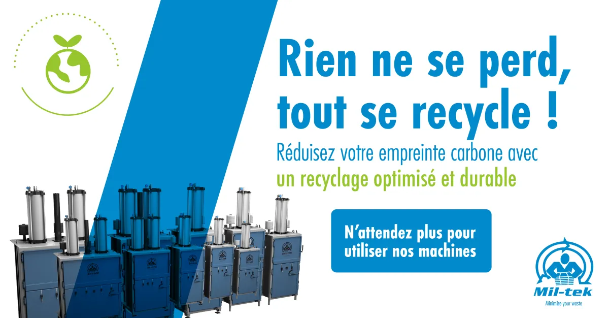 Recyclage industriel : performance durable avec Mil-tek & loi AGEC