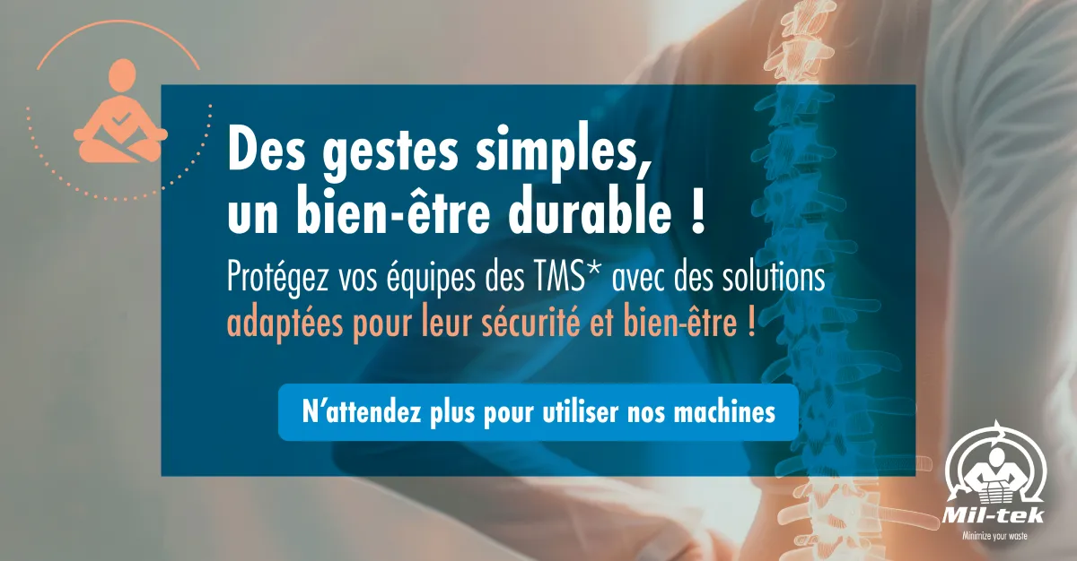 Prévention TMS & performance : solutions ergonomiques Mil-tek