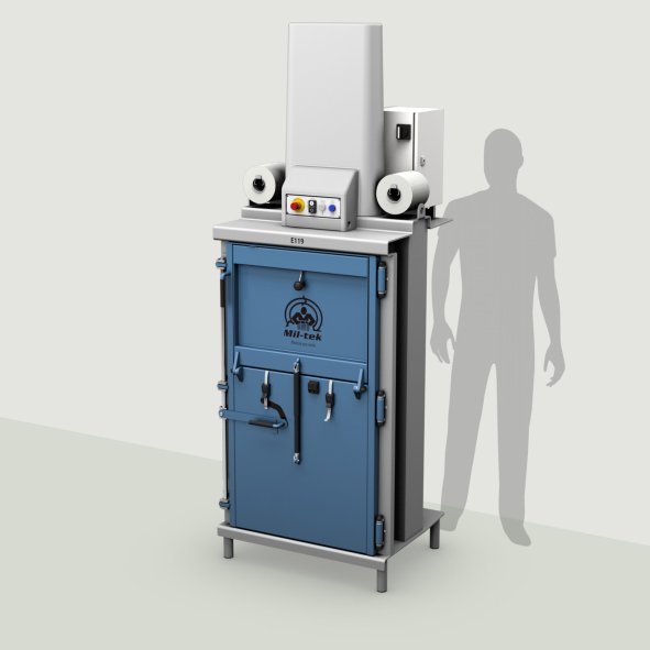 Presse à balles électrique Mil-tek modèle E119 pour carton et plastique
