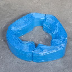 Grande rouleau de sacs à déchets bleu sans fin