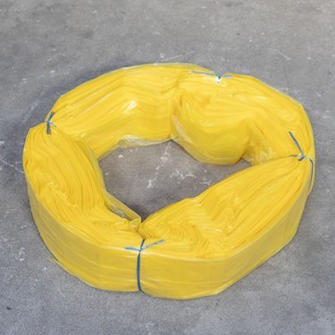 Grande rouleau de sacs à déchets jaune sans fin