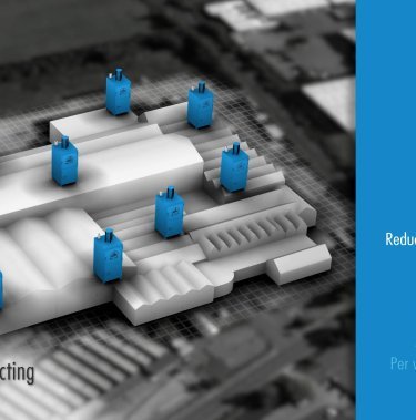 Carte animée avec presses à balles bleues et progrès mesurables