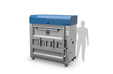 Grande presse à balles électrique et ombre grise